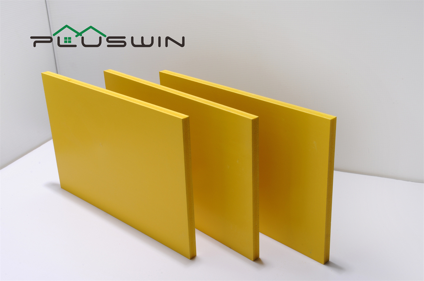 Factory suministrar directamente color amarillo PVC Celuka Board PVC Foam Sheet 