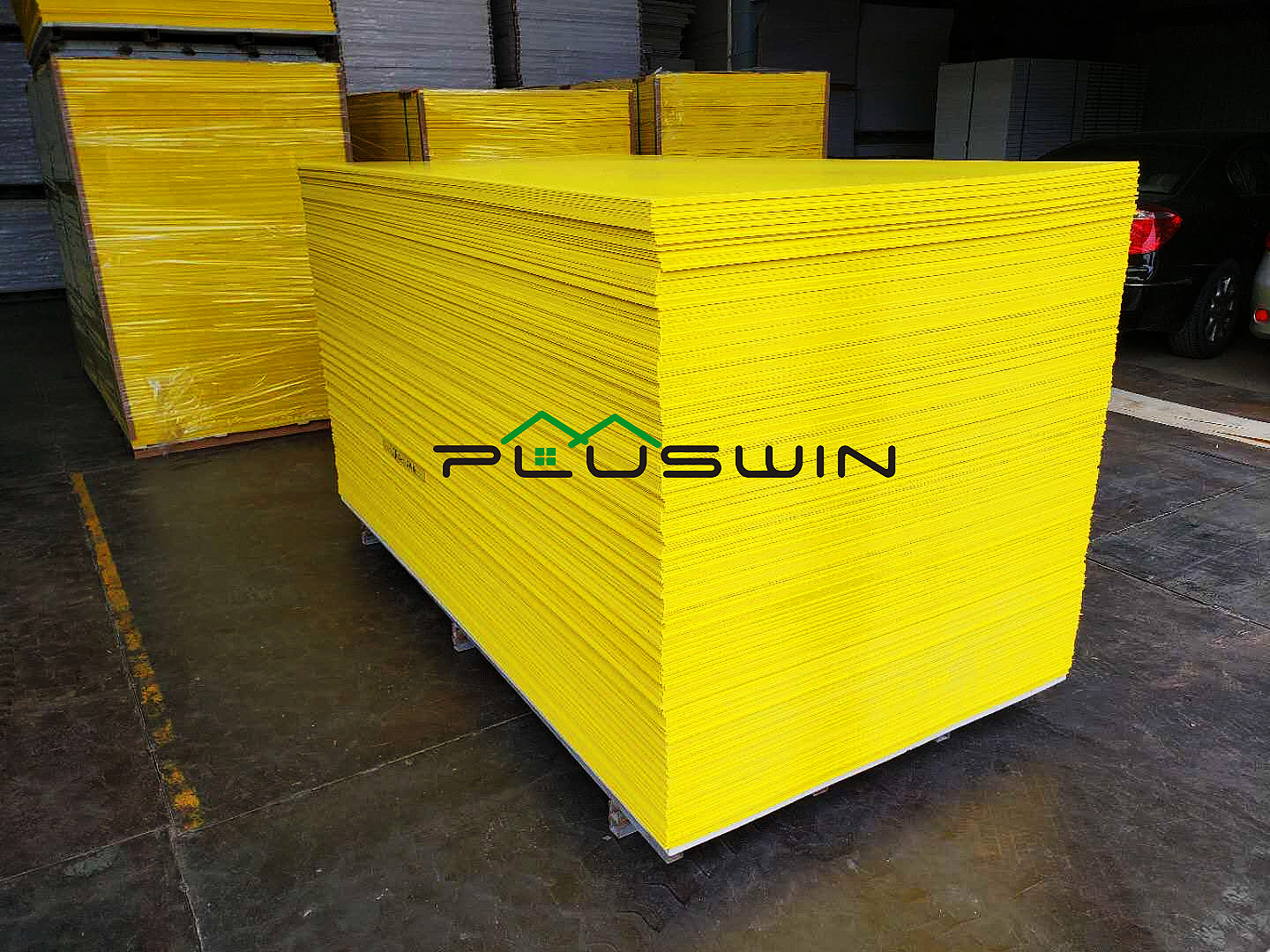 Factory suministrar directamente color amarillo PVC Celuka Board PVC Foam Sheet 