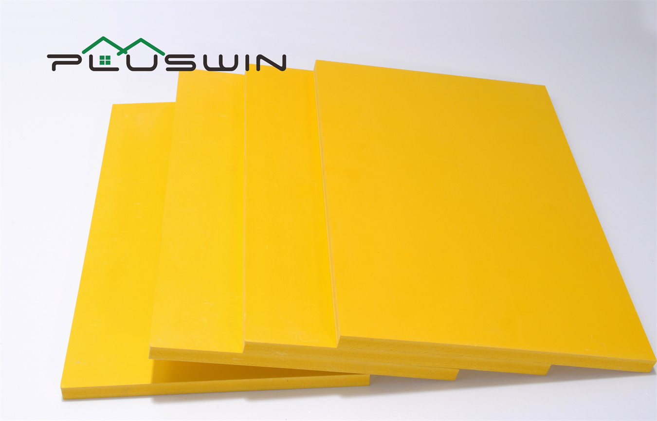 1/2 "espesor de color amarillo PVC Forex Sheet PVC Foam Board