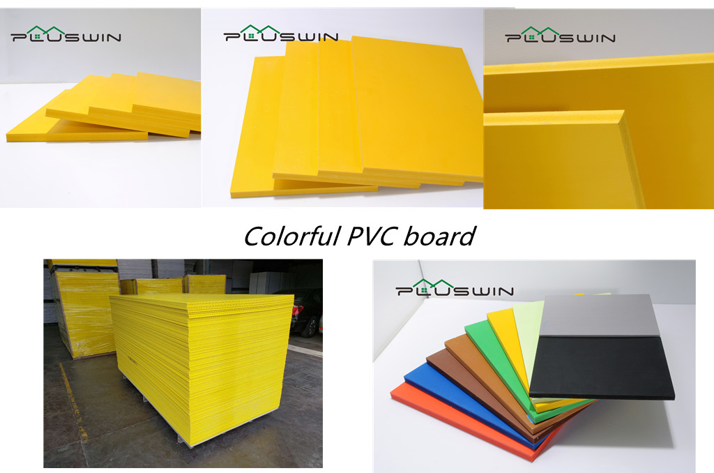 1/2 "espesor de color amarillo PVC Forex Sheet PVC Foam Board